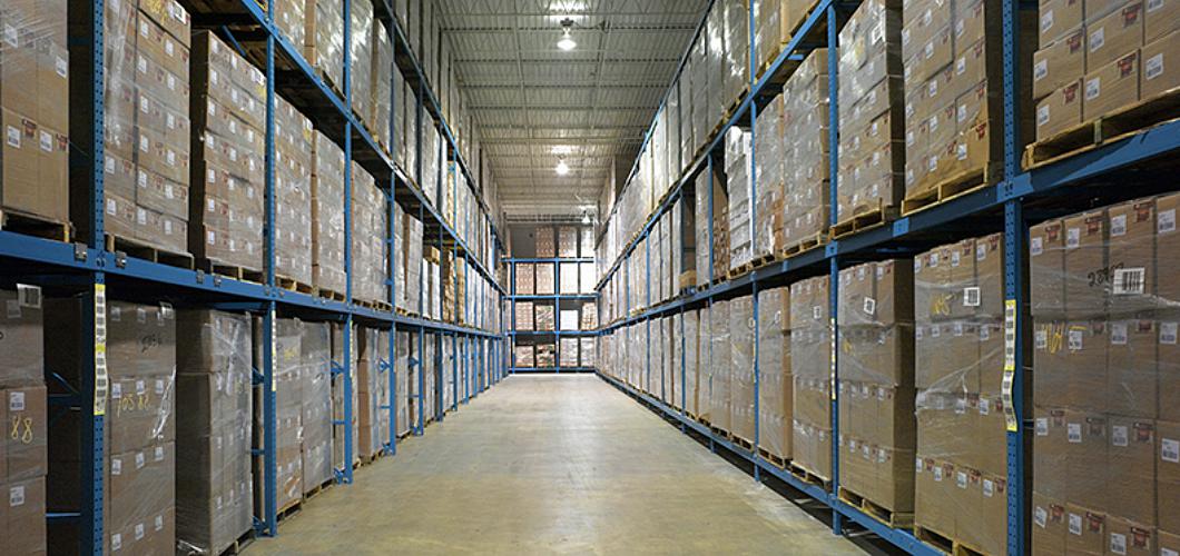 Structural warehouse rack