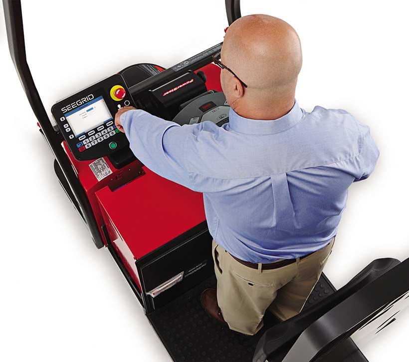 Raymond Courier Automated Lift Truck Programming a Route