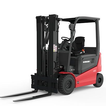 Raymond 4800 electric counterbalanced forklift designed for outdoor material handling