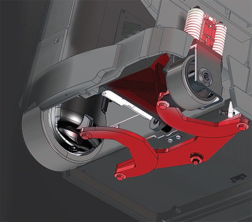 Reach Lift, Raymond Forklift A frame suspension