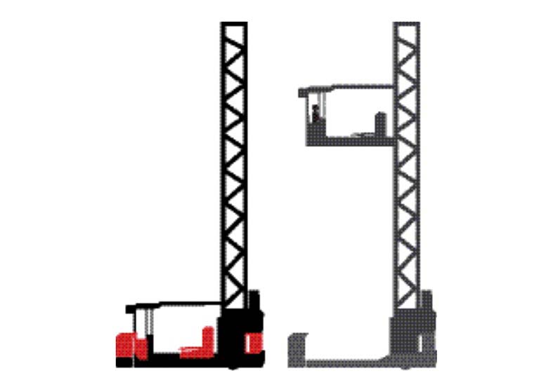 Raymond Transtacker Operator Up Turret Truck